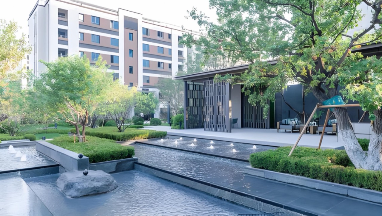 淮北绿地秋韵园景观工程实景